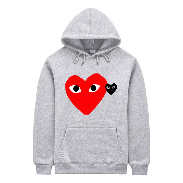 red-heart-and-gray-heart-CDG-Hoodie